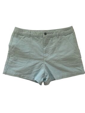 Patagonia Womens Light Blue Organic Cotton Stand Up Corduroy Shorts.